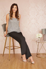 Yumi Silver Sequin Vest