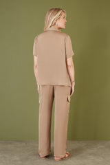 Yumi Stone Cargo Trousers