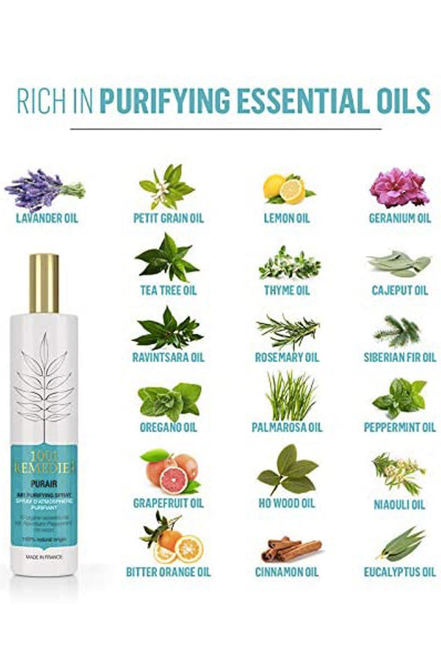 1001 Remedies Natural Air Purifying Room Freshener with Eucalyptus & Lavender - PurAir 