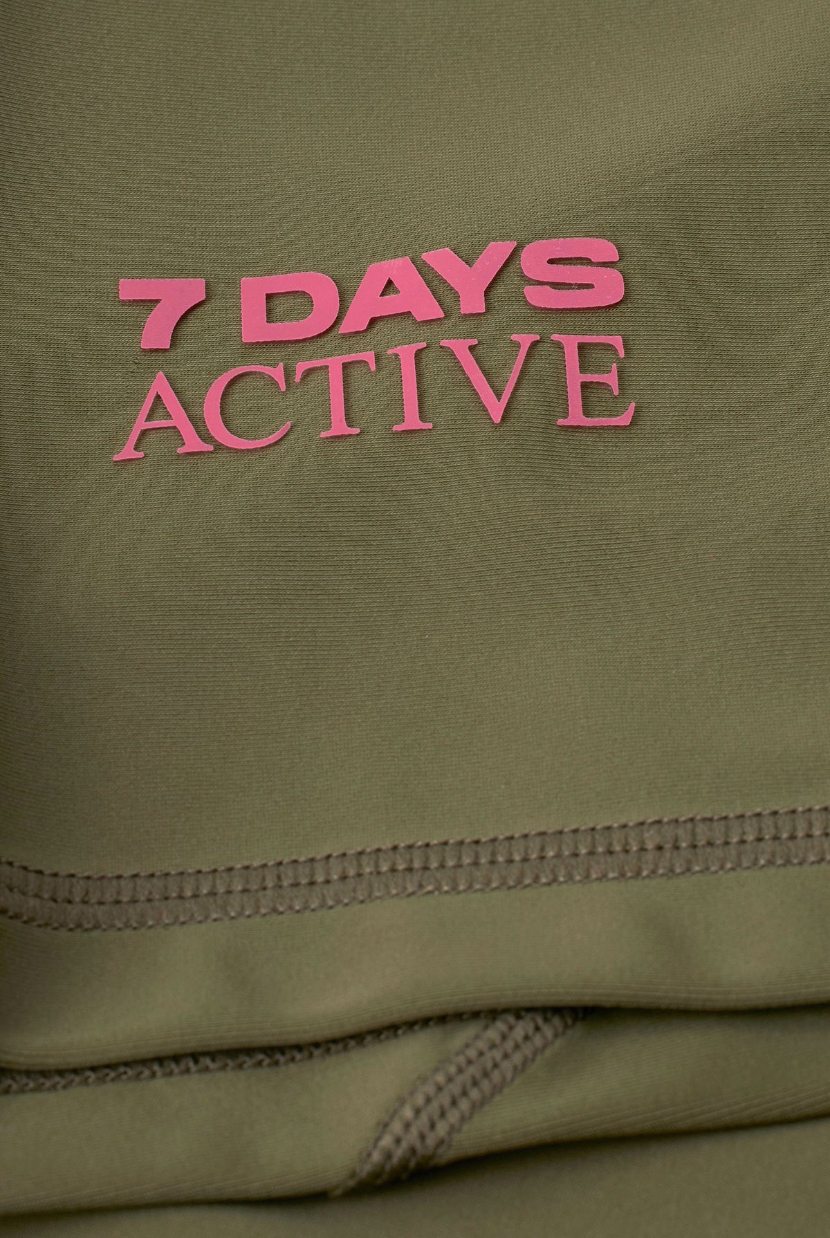 Panelled Bike Shorts - Olive
