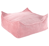 Pink Mousse Square Ottoman