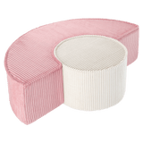 Pink Mousse Pouffe Set