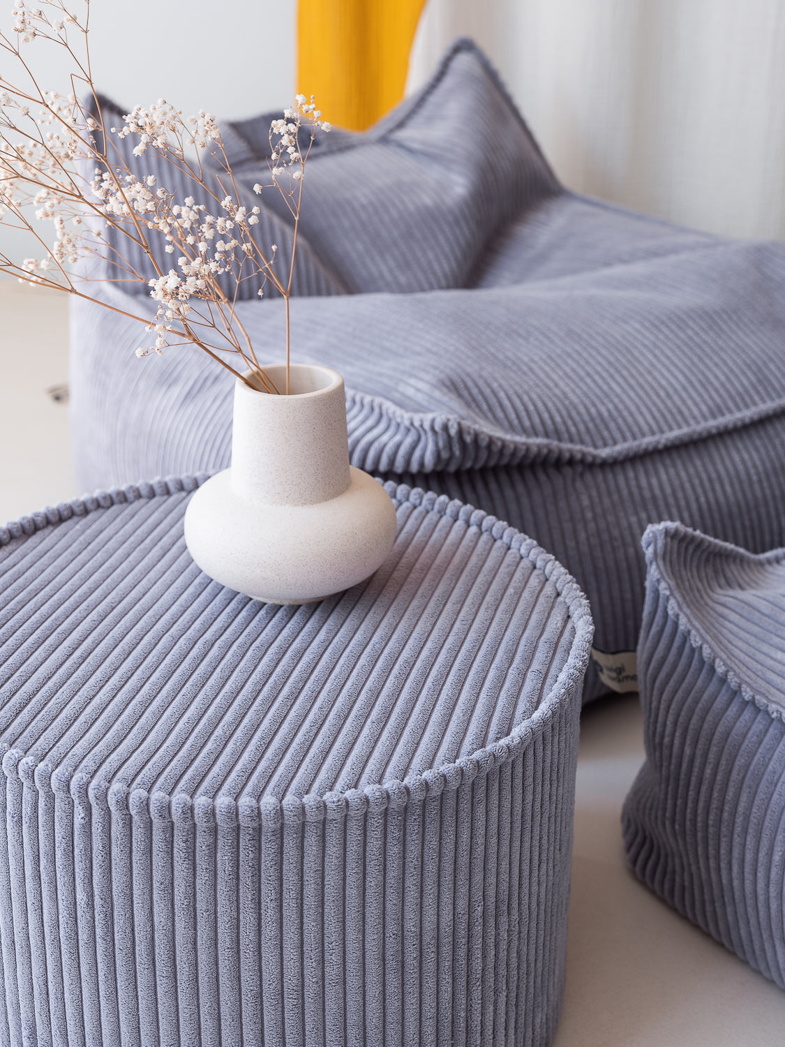 Blueberry Blue Pouffe