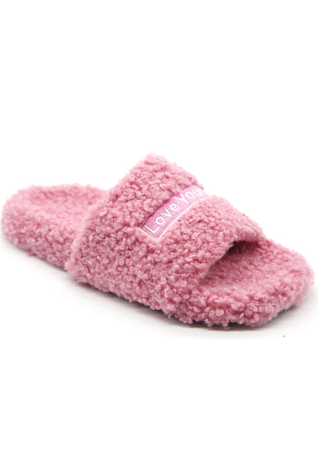 Oxygen Boutique Love Yourself Pink Slippers
