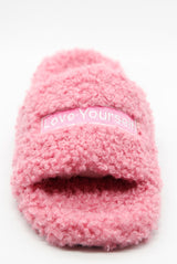 Oxygen Boutique Love Yourself Pink Slippers