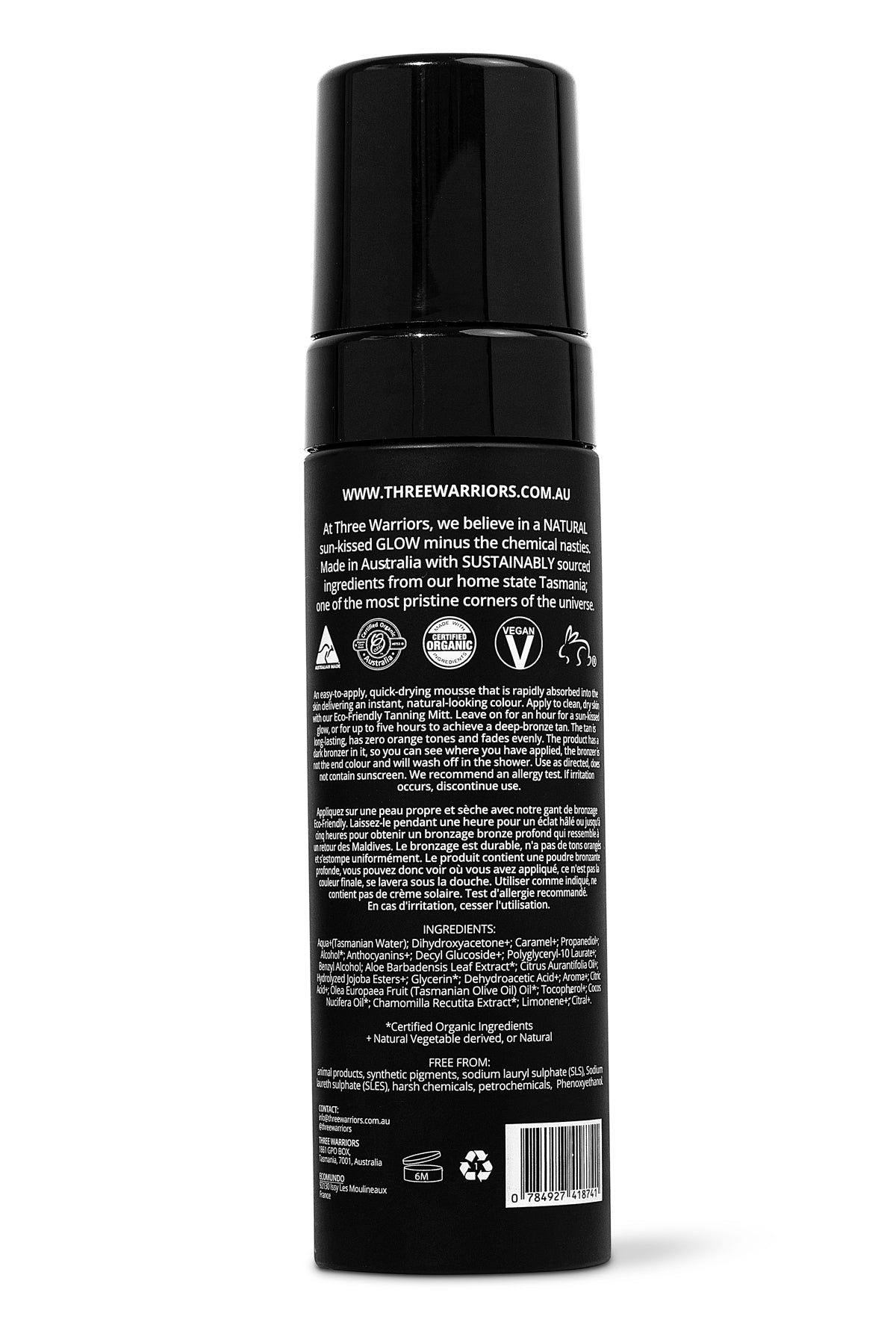 Three Warriors SELF-TAN MOUSSE