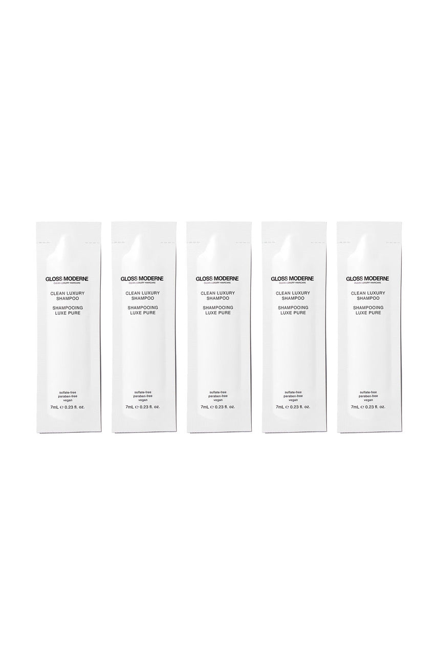 Clean Luxury Travel Shampoo (5-pack) by Gloss Moderne