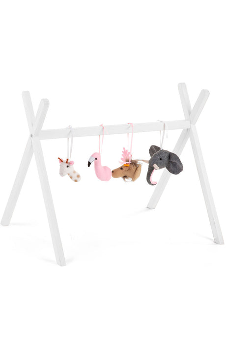 CuddleCo Tipi Play Gym felt animal toys set of 4