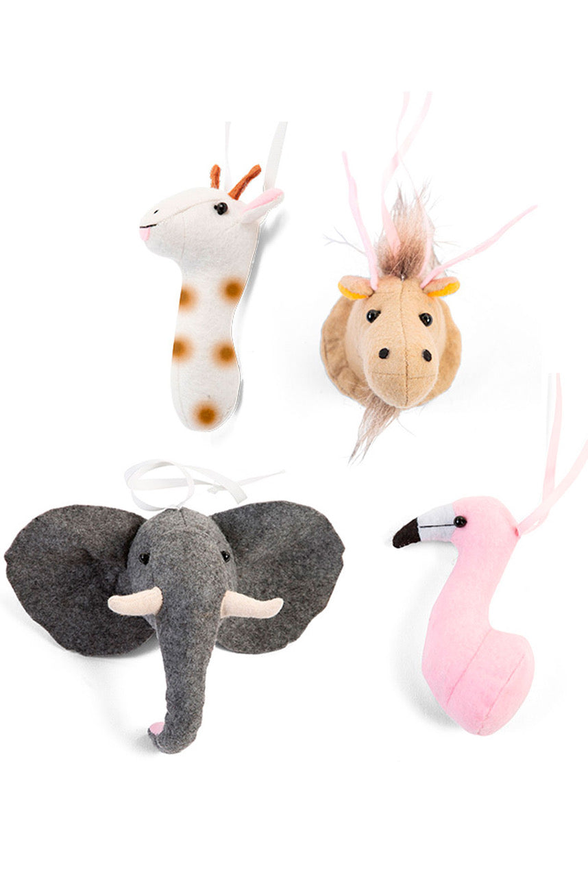 CuddleCo Tipi Play Gym felt animal toys set of 4