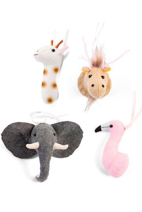 CuddleCo Tipi Play Gym felt animal toys set of 4