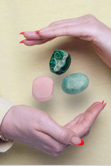 Emma Lucy Rocks The Master Blasters - Malachite & Rose Quartz & Amazonite