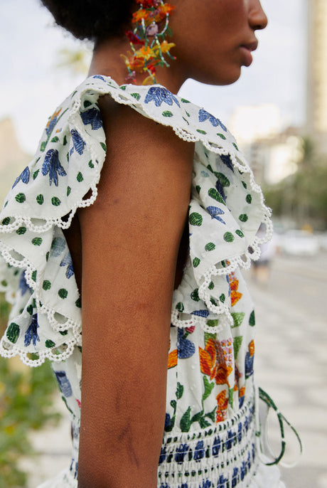 FARM RIO SUMMER GARDEN MAXI DRESS
