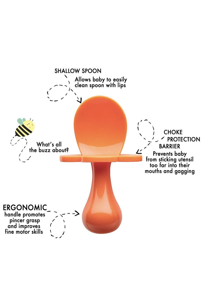 Grabease ORANGE YOU HUNGRY Baby Utensils
