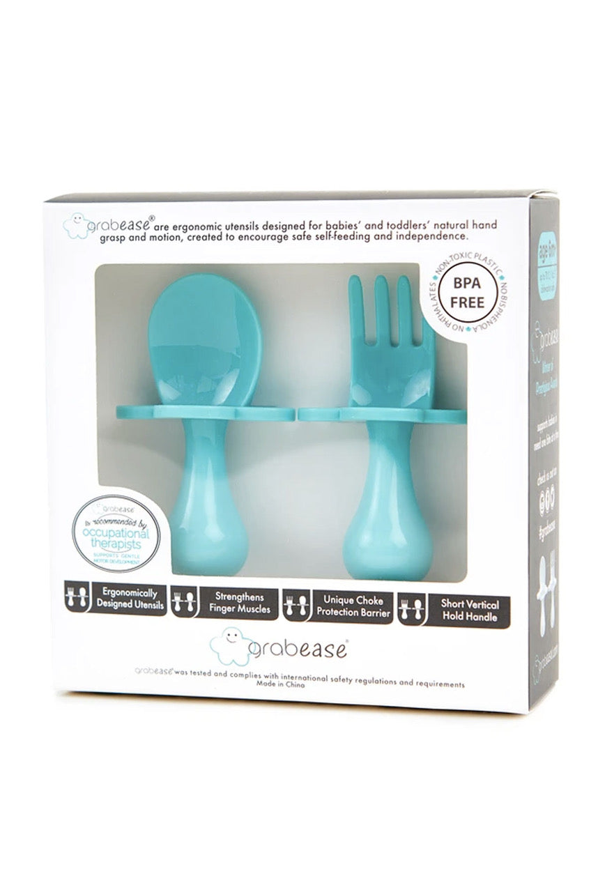 TEAL MY HEART Utensils by Grabease