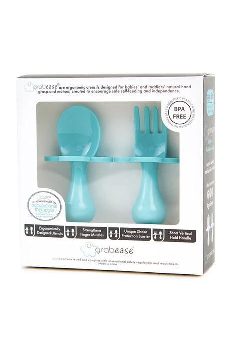 TEAL MY HEART Utensils by Grabease