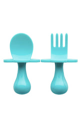 TEAL MY HEART Utensils by Grabease