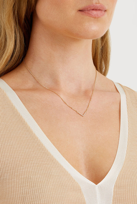 V Necklace by Grace Chou
