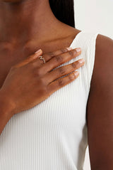 V Twist Ring by Grace Chou