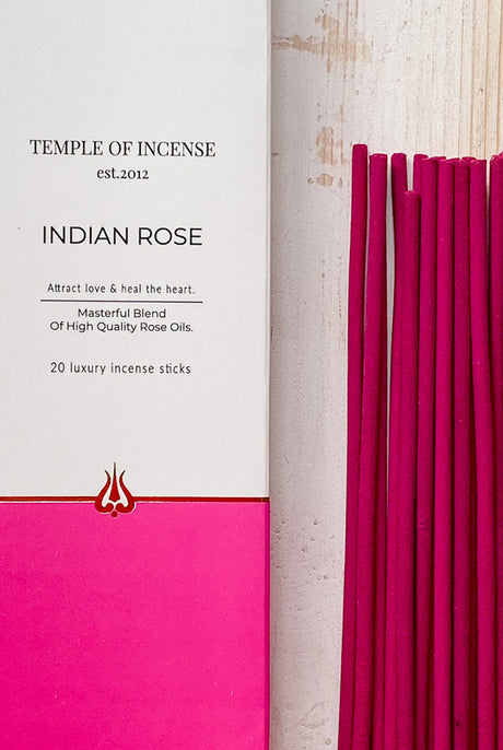 Temple of Incense Indian Rose Incense Sticks