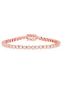Joubi Jewellery TENNIS BRACELET ROSE GOLD WITH WHITE STONE
