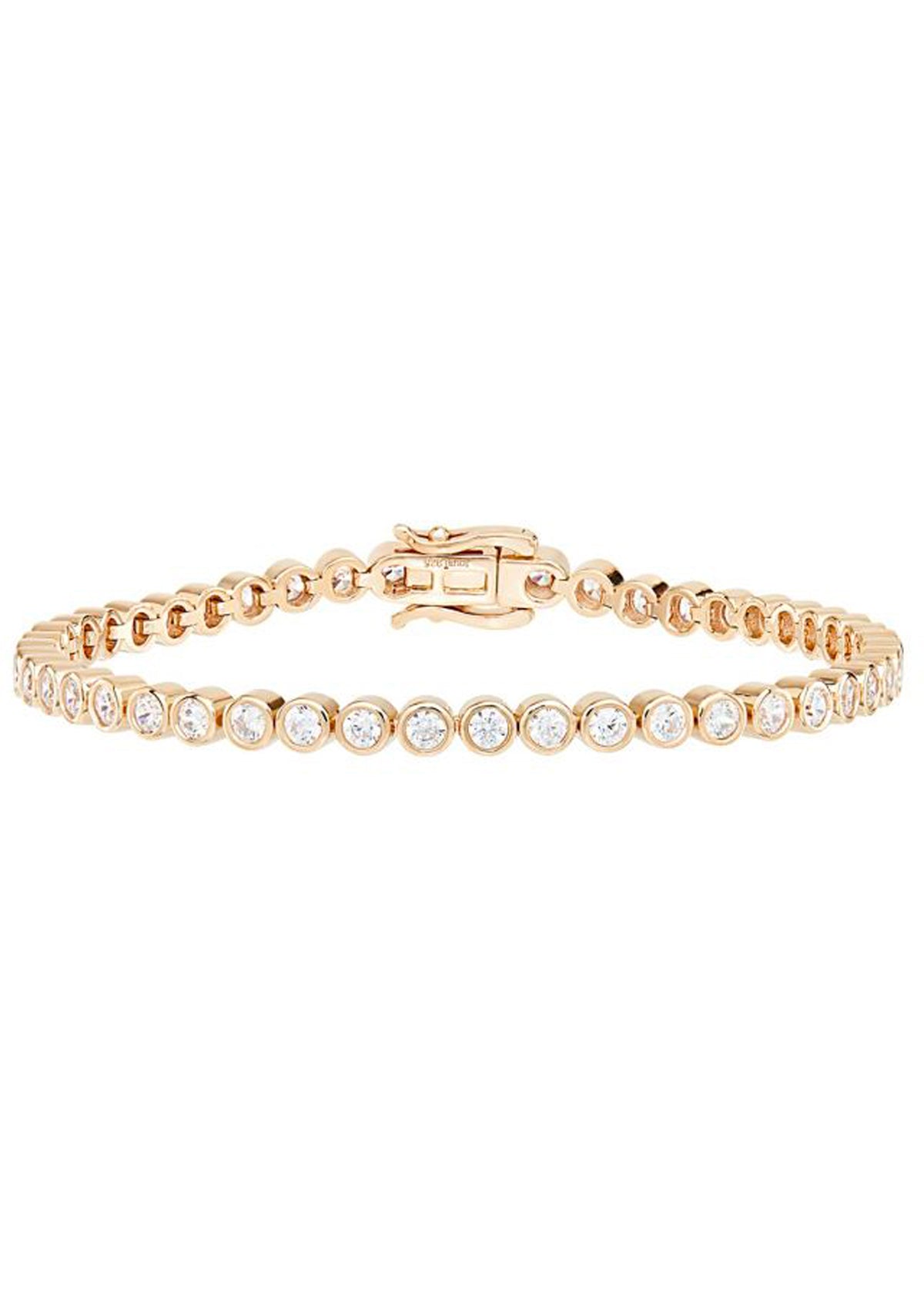 Joubi Jewellery TENNIS BRACELET YELLOW GOLD WITH WHITE STONES