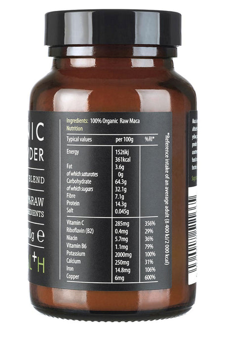 MACA Premium 4 Root Blend Powder, Organic – 100g by Kiki Health.