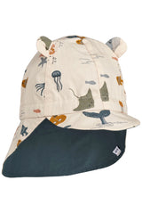 GORM REVERSIBLE SUN HAT SEA CREATURE / SANDY