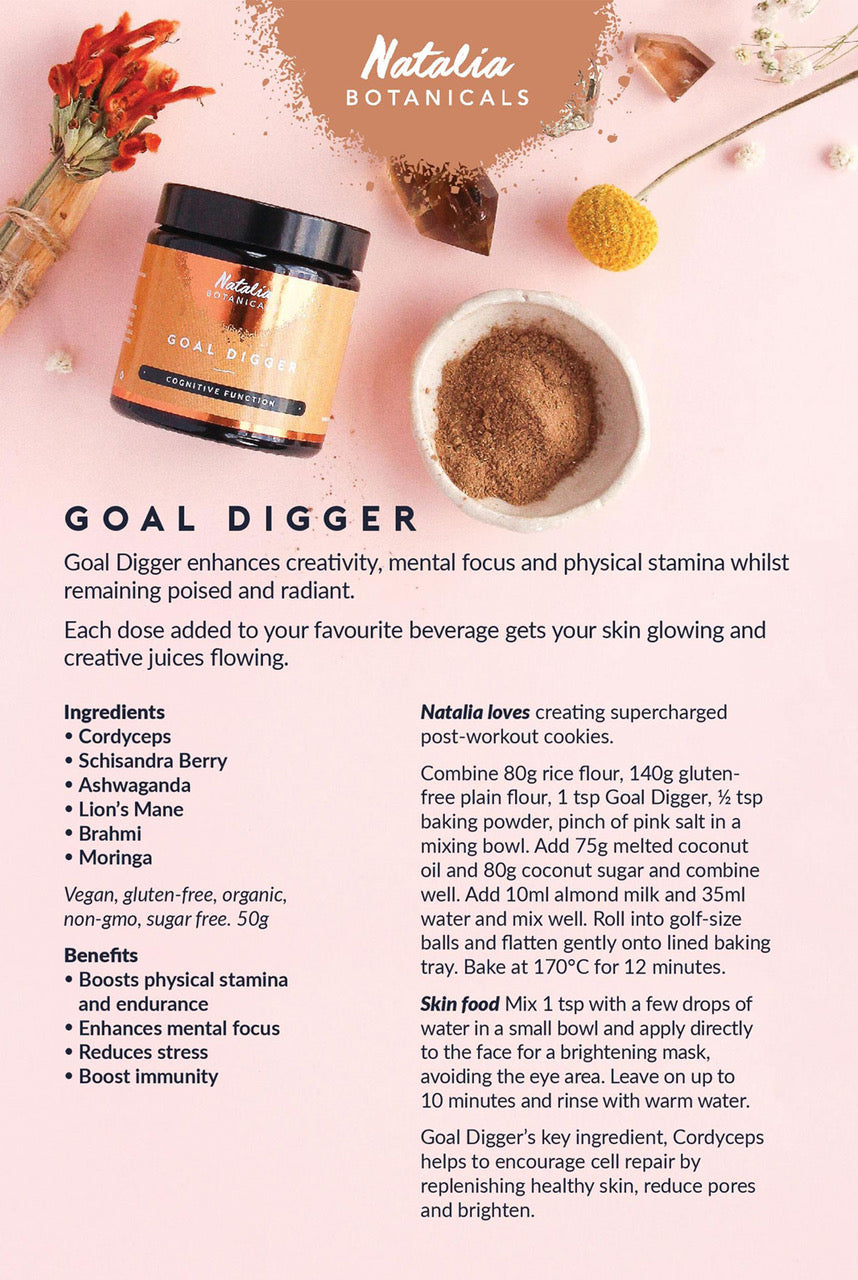 GOAL DIGGER – COGNITIVE FUNCTION by Natalia Botanicals