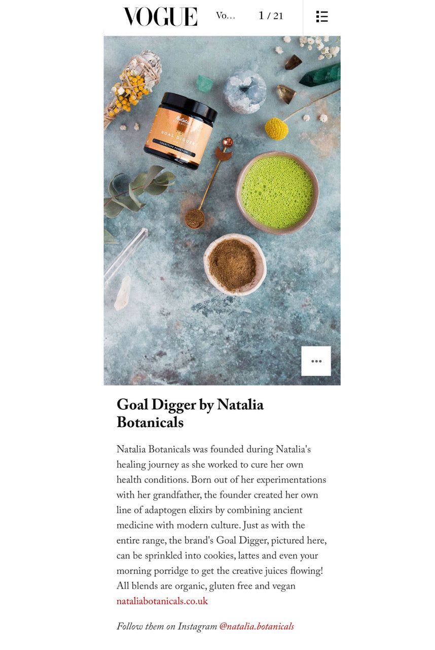 GOAL DIGGER – COGNITIVE FUNCTION by Natalia Botanicals