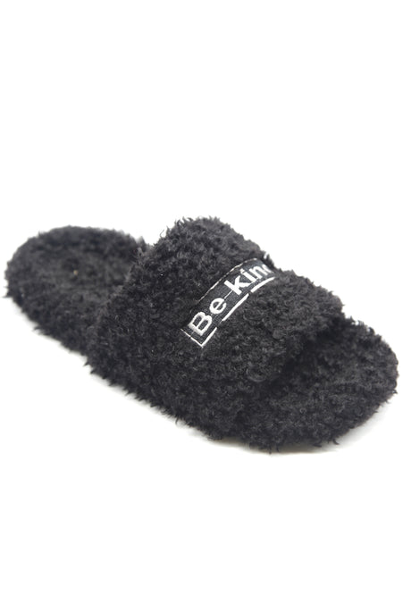 oxygen boutique Be Kind Black Slippers