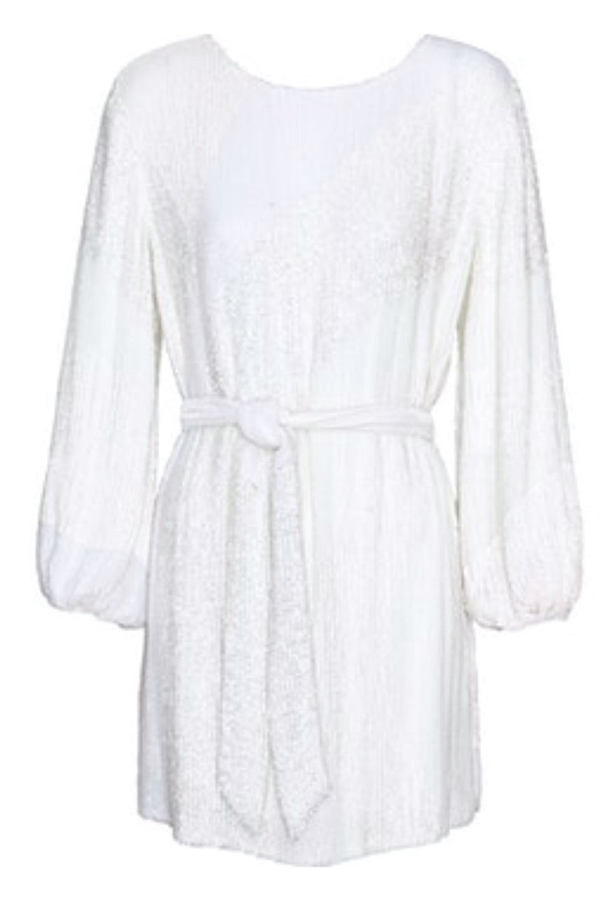 Grace Dress in White Swirl by retrofete