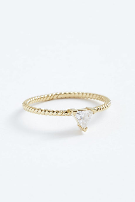 Stephanie Grace Triangle Twist Ring