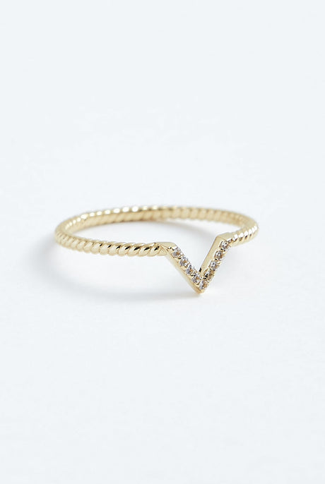 Stephanie Grace Jewellery V Twist ring