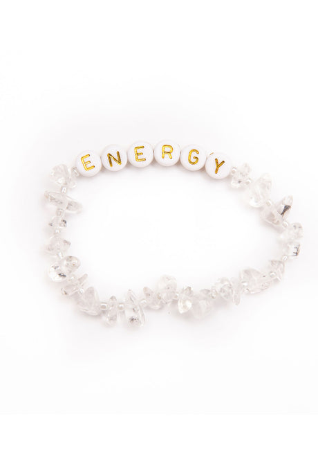 TBalance Energy Gold - Clear Quartz Crystal Healing Bracelet
