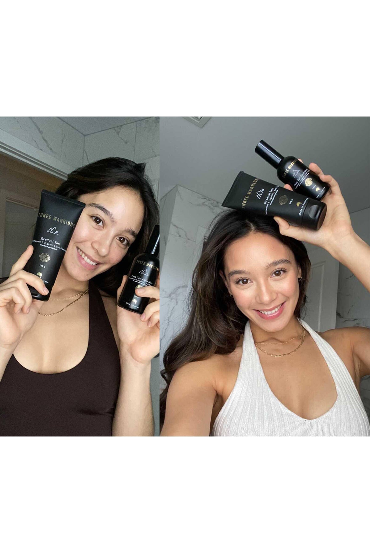 three warriors before and after