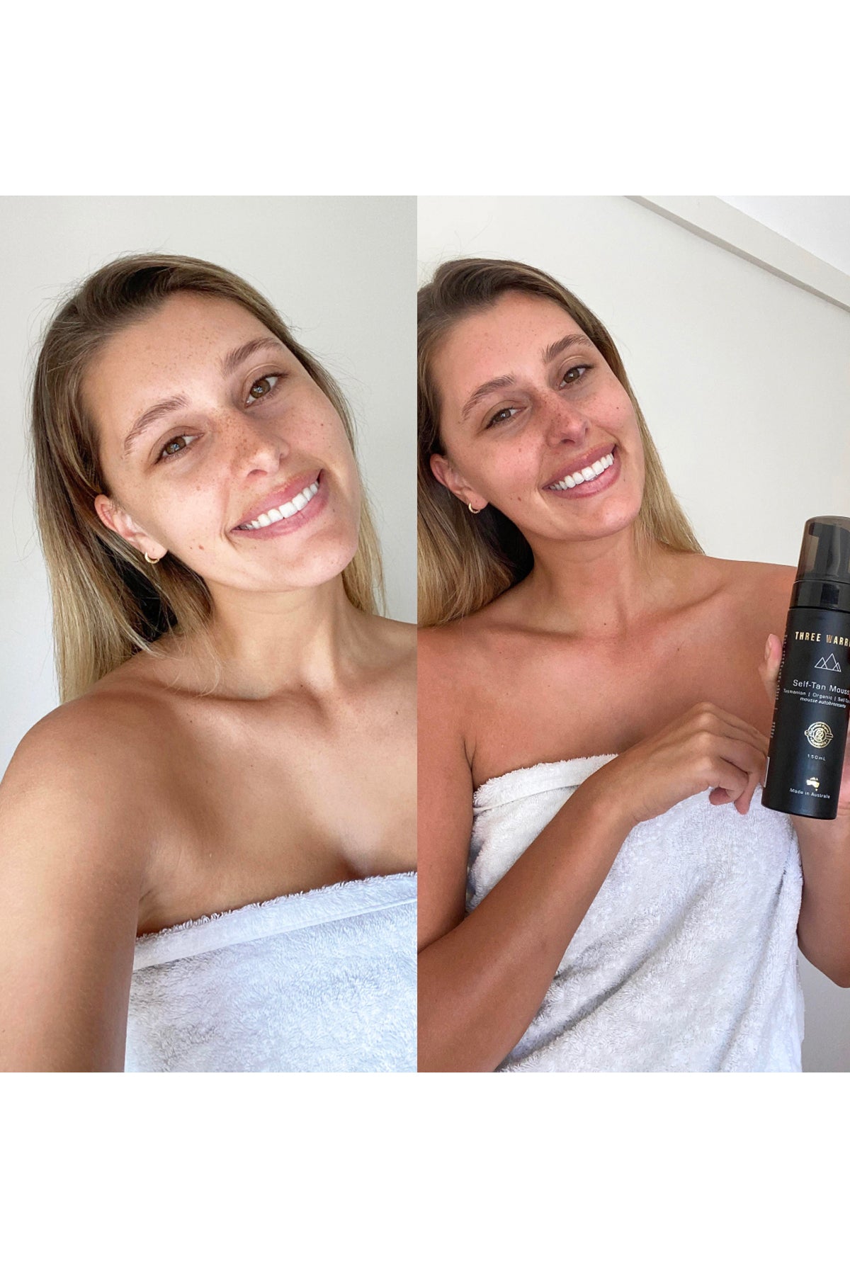 three warriors before and after