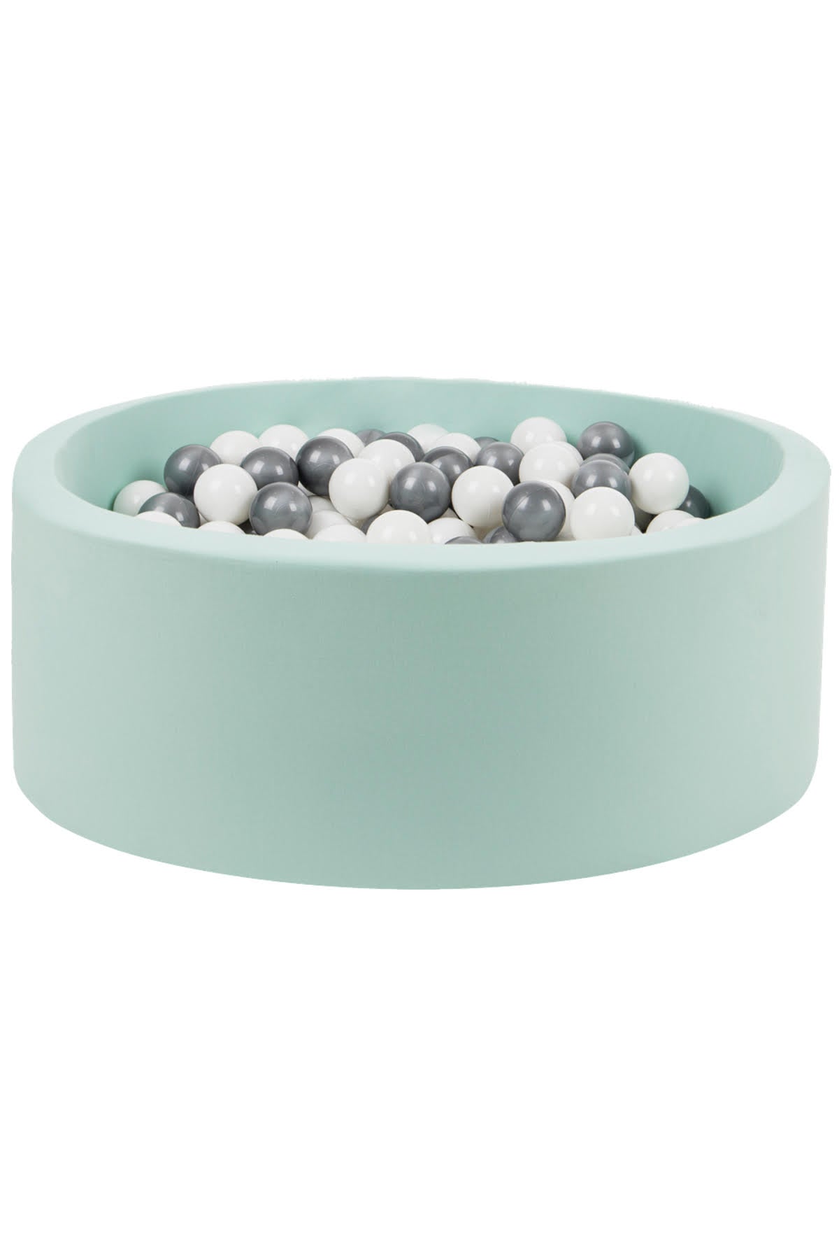 Larisa And Pumpkin Mint Ball Pit – Silver/White Balls