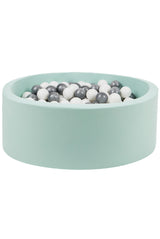 Larisa And Pumpkin Mint Ball Pit – Silver/White Balls