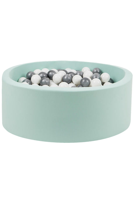 Larisa And Pumpkin Mint Ball Pit – Silver/White Balls