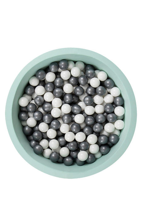 Larisa And Pumpkin Mint Ball Pit – Silver/White Balls
