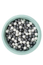 Larisa And Pumpkin Mint Ball Pit – Silver/White Balls