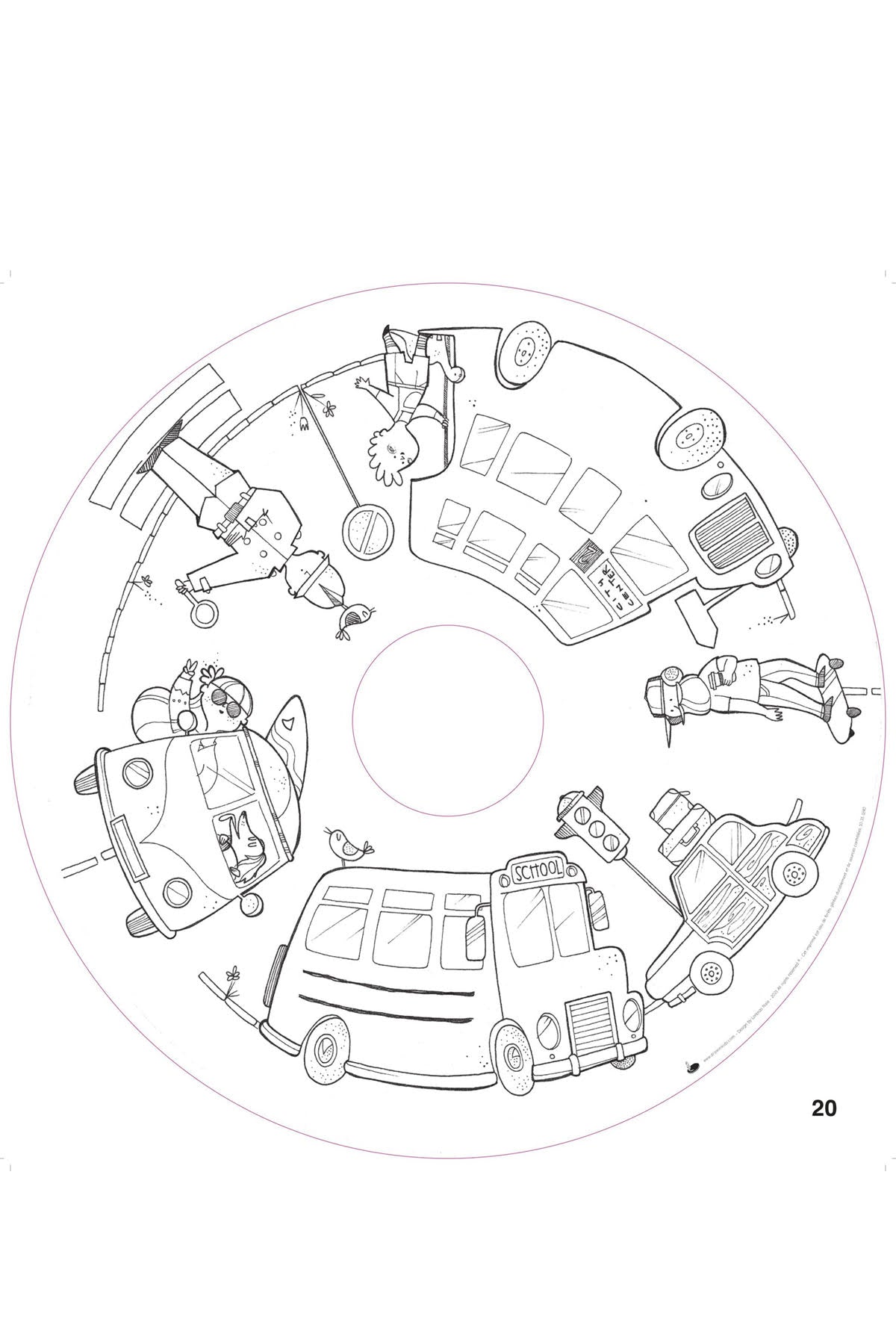 Drawin'Kids Table Paper Refill (20 Sheets) - Fun Activities
