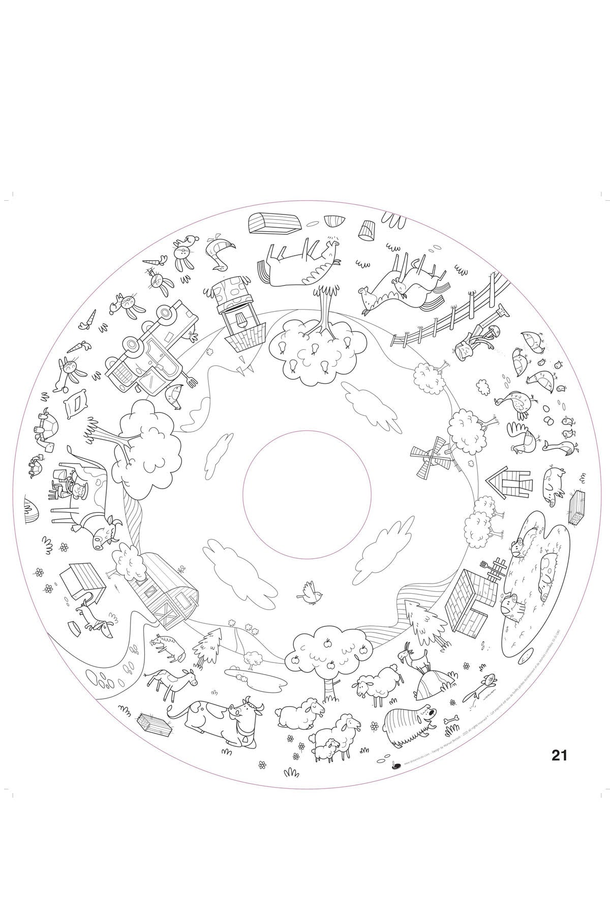 Drawin'Kids Table Paper Refill (20 Sheets) - Fun Activities