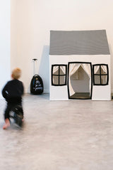 CuddleCo Cotton Big House Playhouse - Black & White