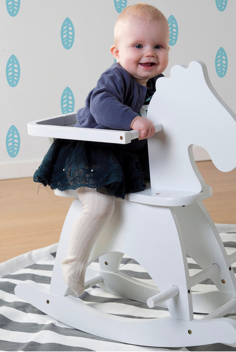 CuddleCo Rocking Horse White