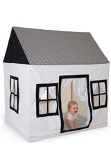 CuddleCo Cotton Big House Playhouse - Black & White